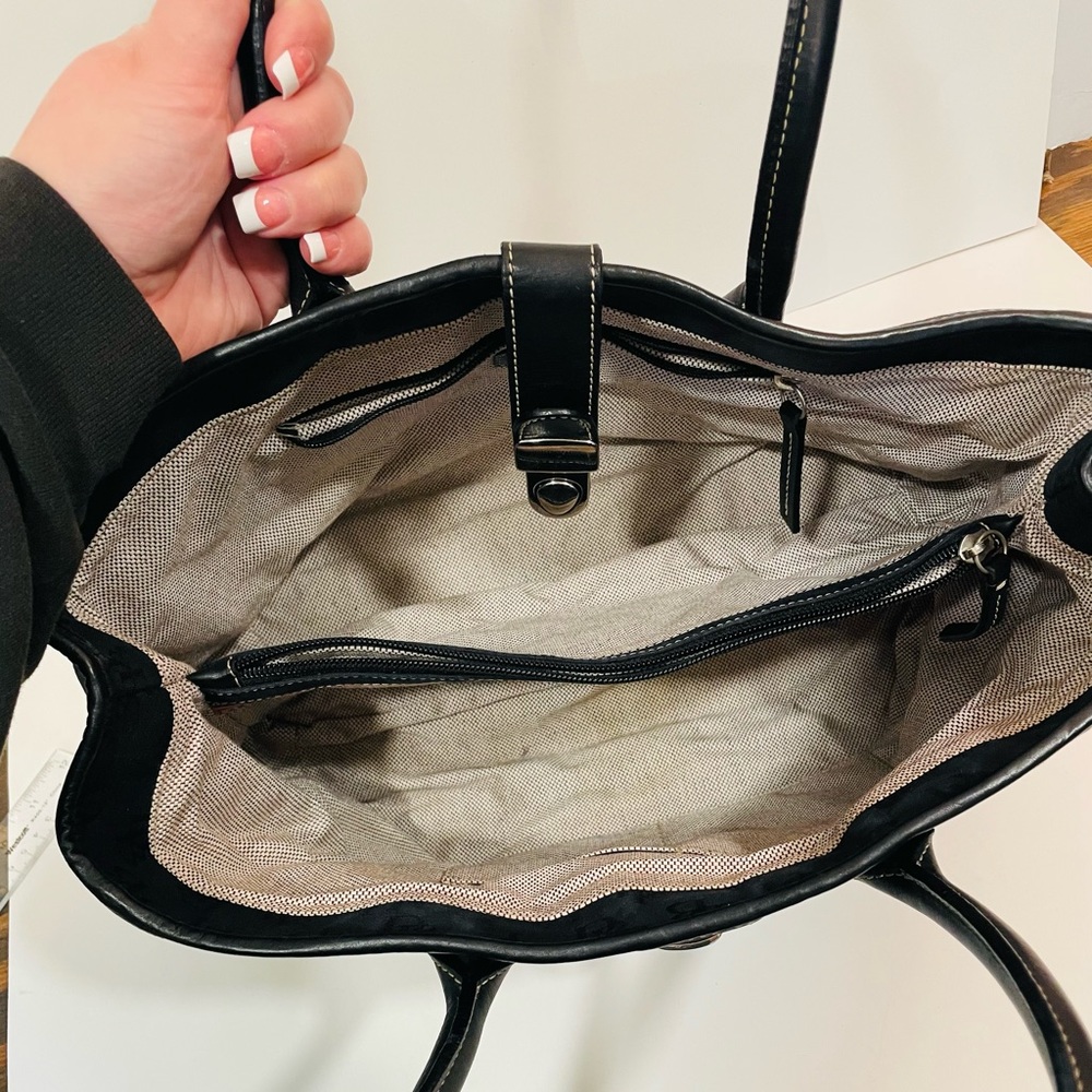 Dooney And Bourke Large Monogram Satchel - image 2